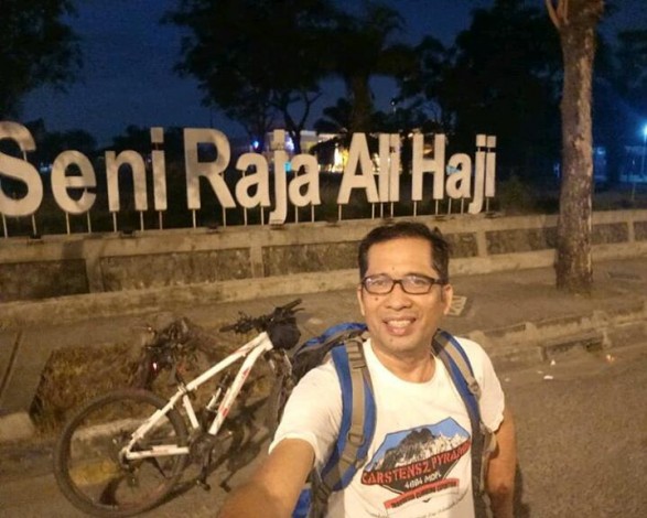 Kumpulkan Donasi untuk Rian Bono, Mantan Ketua KPID Riau akan Bersepeda Sejauh 312 Km