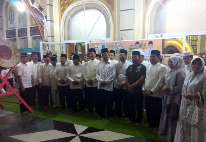 Gema Takbir di Masjid Ar Rahman Minim Kehadiran ASN Pemko Pekanbaru