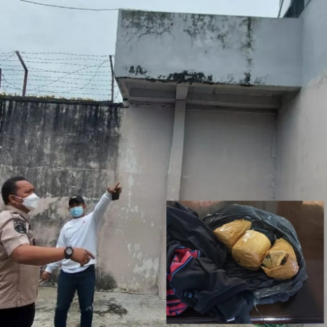 OTK Lemparkan Bungkusan Berisi Narkoba ke Dalam Lapas Pekanbaru