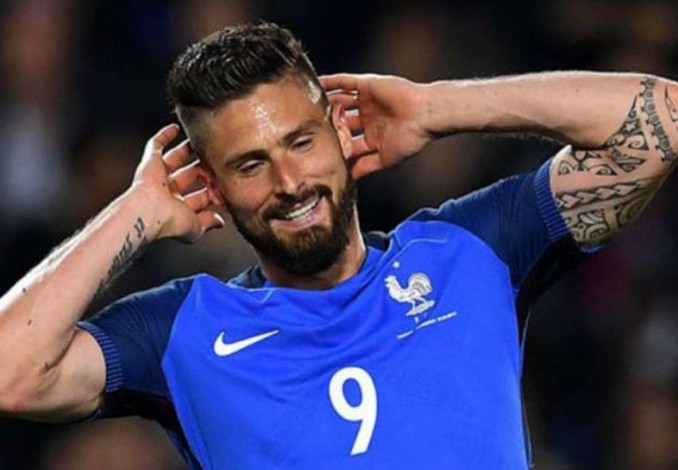 Penalti Giroud Bawa Prancis Tekuk Uruguay