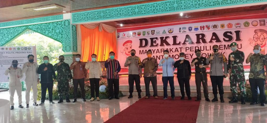 19 Ormas dan OKP Riau Deklarasi Anti Money Politic di Pilkada 2020