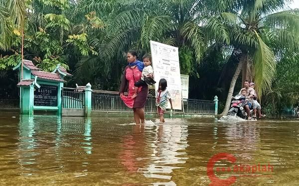 Puluhan Rumah di Desa Tanjung Balam Terendam Banjir