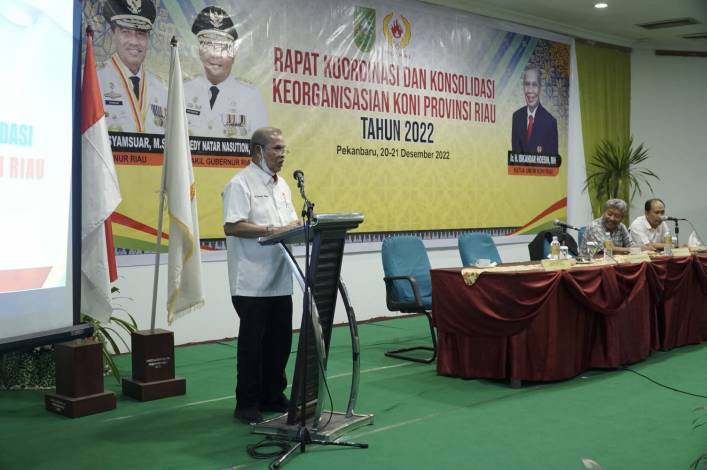 KONI Riau Ingatkan Pengurus Cabor Benahi Organisasi sebelum Bicara Prestasi
