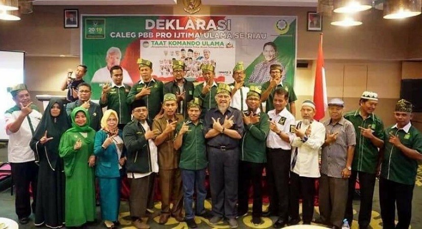 Caleg dan Kader PBB di Riau Deklarasi Dukung Prabowo-Sandiaga