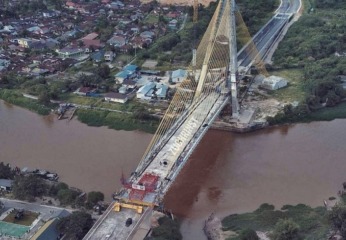 Gara-gara Dirut Jembatan Tak Hadir, Pemasangan Main Span 0 Jembatan Siak IV Batal Dilakukan Hari Ini