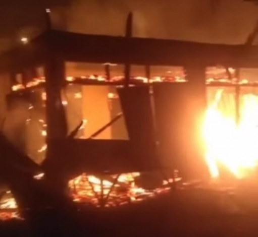 Kebakaran Pasar Kuok Kampar Hanguskan 26 Kios