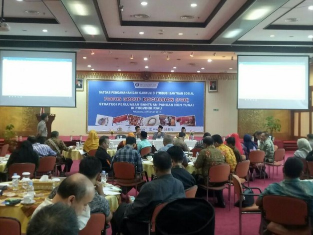 Satgas Pengamanan dan Gakkum Bansos Bahas Strategi Perluasan BPNT di Riau