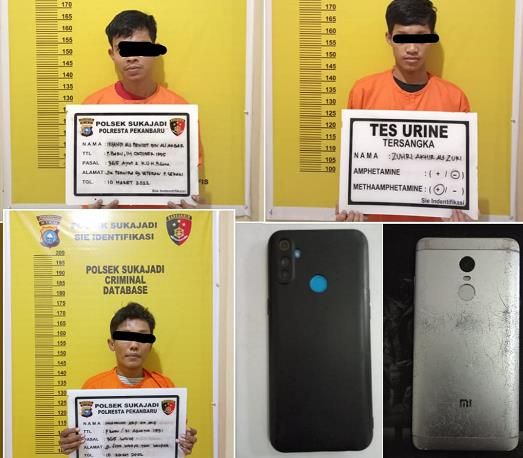 Jambret Handphone, Polisi Pekanbaru Ringkus 3 Pelaku, 1 Orang Masih DPO