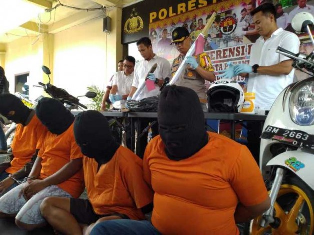Empat Anggota Geng Motor Pelaku Pengeroyokan Polisi Berhasil Diamankan