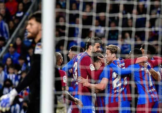 Sociedad vs Barcelona: Blaugrana Menang Berkat Gol Tunggal Aubameyang