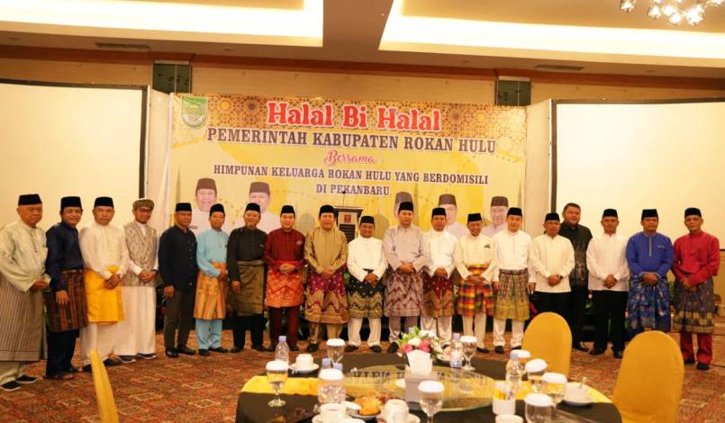 Halal Bihalal Pemerintah Kabupaten Rohul dengan HKR Pekanbaru, Bupati Sukiman Paparkan Sejumlah Capaian Pembangunan