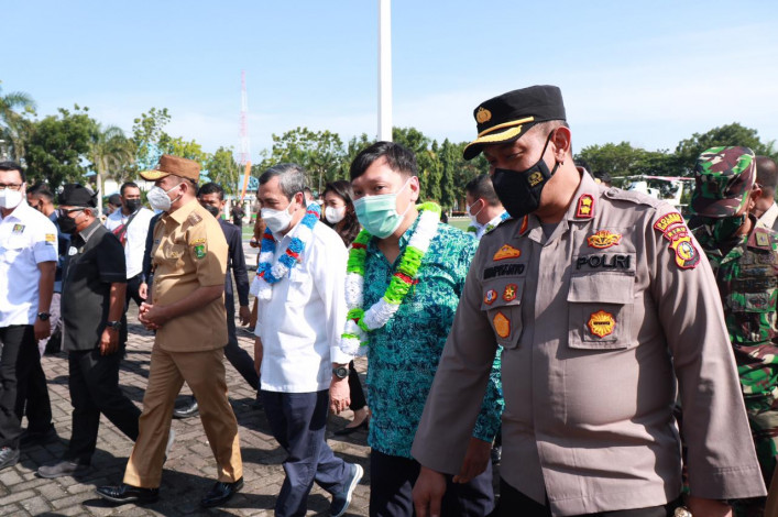 Amankan Kunjungan Wamen ATR/Waka BPN RI ke Meranti, Polres Kerahkan 51 Personel