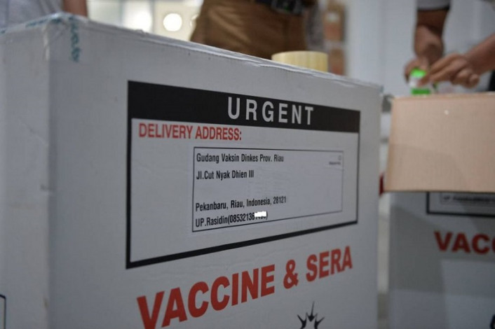 Diskes: Idealnya Pekanbaru Dapatkan 50 Ribu Vial Vaksin