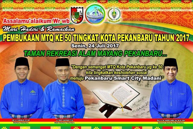 Gubernur Riau Bakal Buka MTQ Pekanbaru