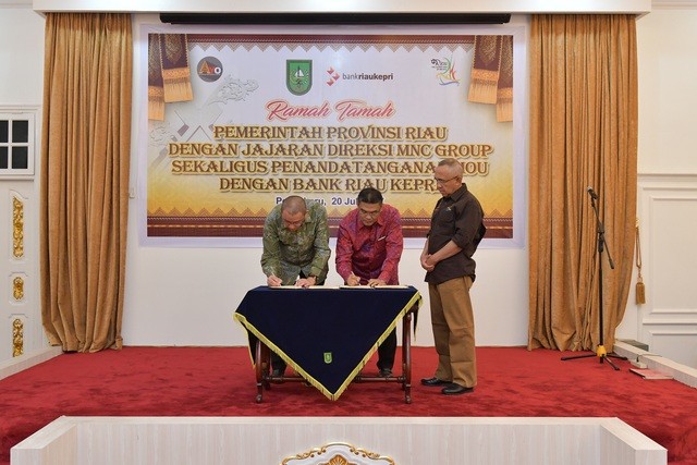 Bawa 12 Direktur ke Riau, MNC Jalin Kerjasama dengan BRK