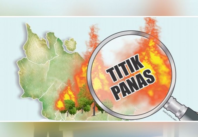 Lima Titik Api Terdeteksi di Rokan Hilir