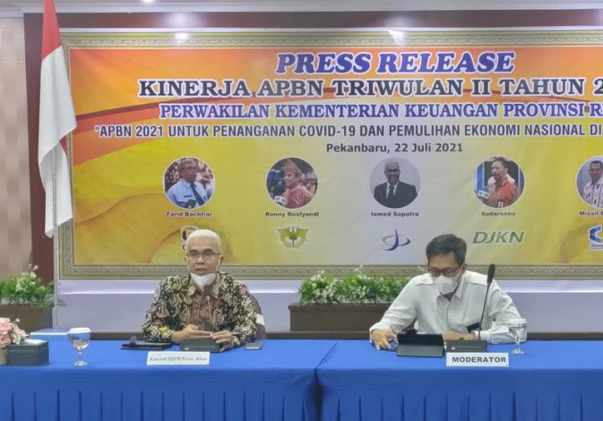 Hingga Juni, Realisasi APBN di Riau Capai Rp15,11 Triliun