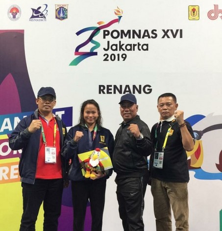 Atlet Unilak Sumbang Emas untuk Riau di Pomnas 2019