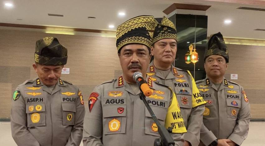 Kunjungi Polda Riau, Wakapolri Komjen Pol Agus Beri Arahan tentang Pemilu 2024