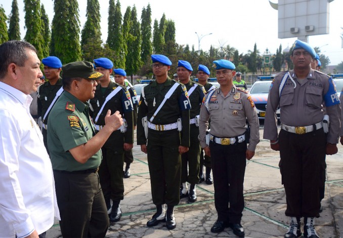 TNI Bantu Polri dan Pemerintah Amankan Natal dan Tahun Baru di Riau