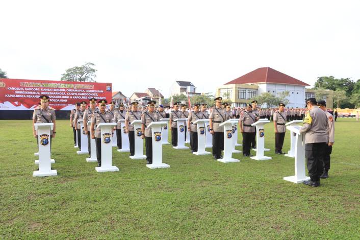 Sertijab PJU Polda Riau, Kapolda: Langsung Gaspol!