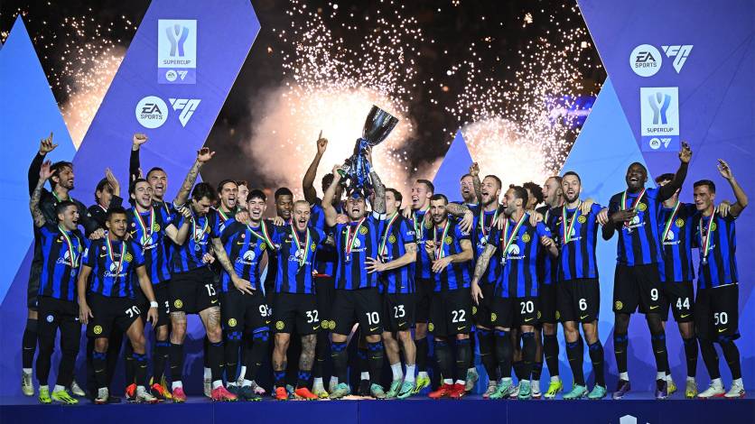Menang Dramatis atas Napoli, Inter Milan Juara Piala Super Italia