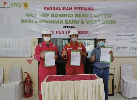 EMP Korinci Baru Ltd Alirkan Gas 2,5 BBTUD ke PLN Riau