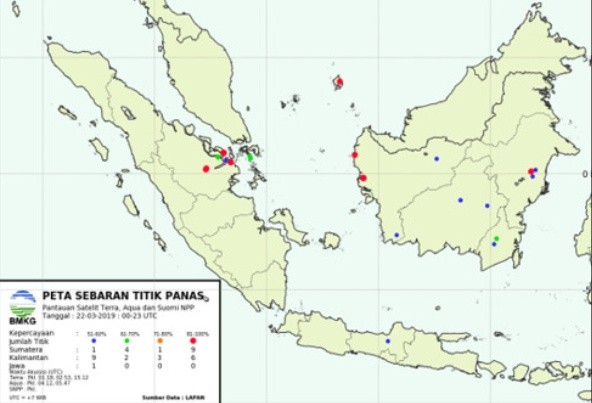 Hotspot di Riau Berkurang Drastis