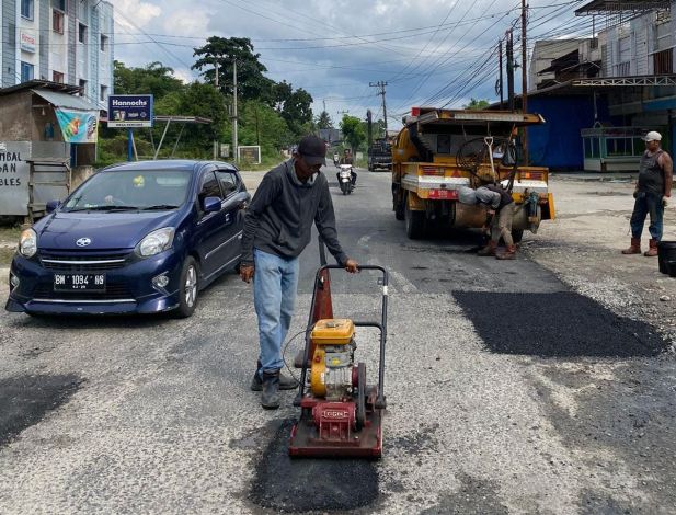 Jalan Taman Karya Tahap Pengerasan, Overlay Dilakukan Dua Pekan Lagi