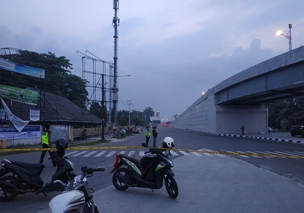 Malam Takbiran, Polisi Tutup 3 Jalan di Pekanbaru