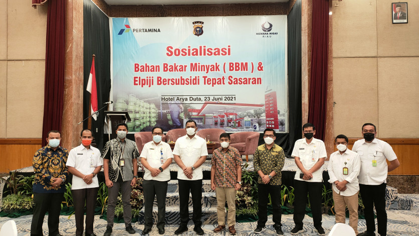 Sosialisasi BBM dan Elpiji Bersubsidi Tepat Sasaran, Dirreskrimsus Polda Riau: Pengusaha harus Jaga Marwah