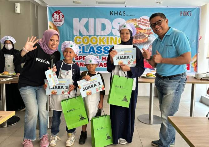 Anak-anak Antusias Mengikuti Kids Cooking Class yang Digelar KHAS Pekanbaru Hotel