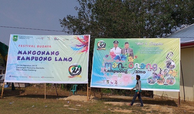Ribuan Pengunjung Diprediksi Hadiri Festival Mangonang Kampuong Lamo di Pulau Gadang Kampar
