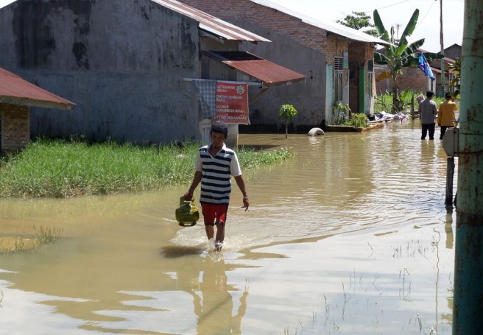 Sudah Sepekan Perumahan Witayu Terendam Banjir, Warga Mengungsi