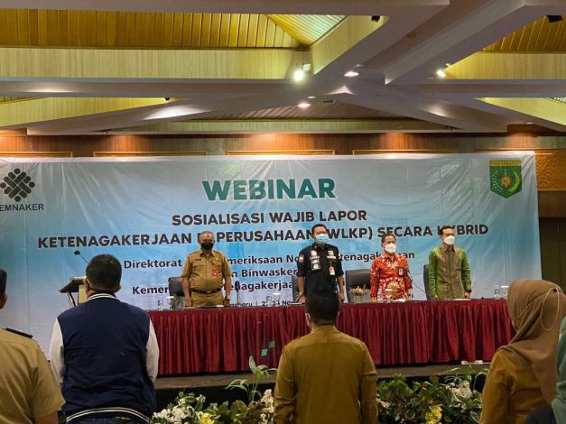 Kemnaker Minta Perusahaan di Riau Laporkan Tenaga Kerja melalui Online