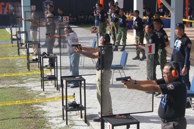 100 Penembak Ikuti Kejuaraan Menembak Danyonko 462 Paskhas Pekanbaru