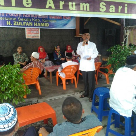 Warga Bentuk Komunitas Bersatu Tekad Zulfan Hamid Pemimpin Kampar