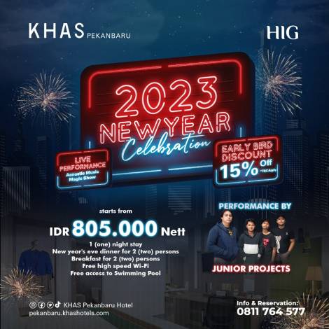Hotel KHAS Pekanbaru Hadirkan Banyak Kemeriahan di Malam Tahun Baru