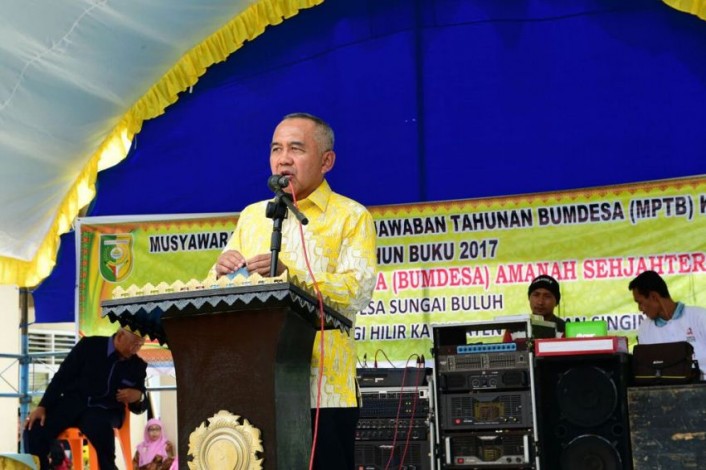 Gubernur Apresiasi BumDes Amanah Sejahtera di Kuansing