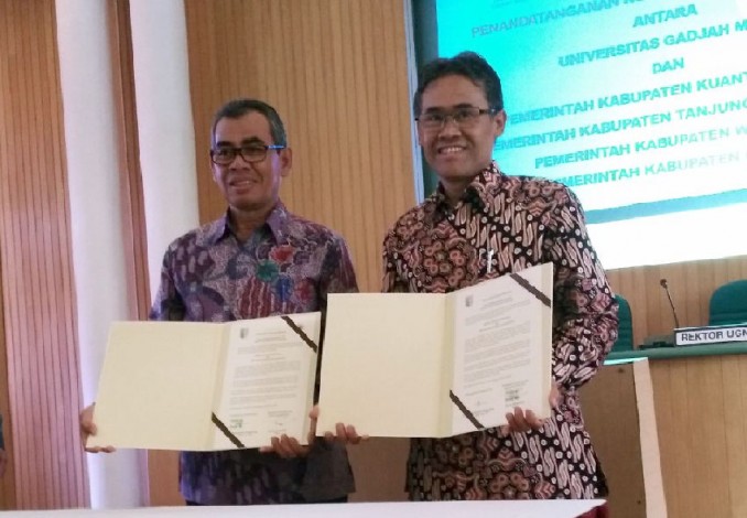 Pemkab Kuansing Teken MoU dengan UGM Yogyakarta