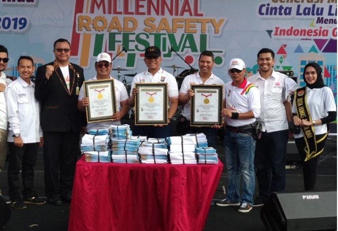 Diikuti 54.127 Kaum Millennial, MRSF Polda Riau Raih Rekor Muri