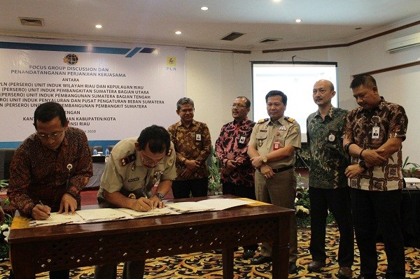 PLN dan BPN Riau Teken Perjanjian Kerjasama Bidang Agraria dan Tata Ruang