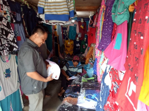 Hari Pertama Kampanye Terbuka, Saparudin Koto Kunjungi Pasar Arengka
