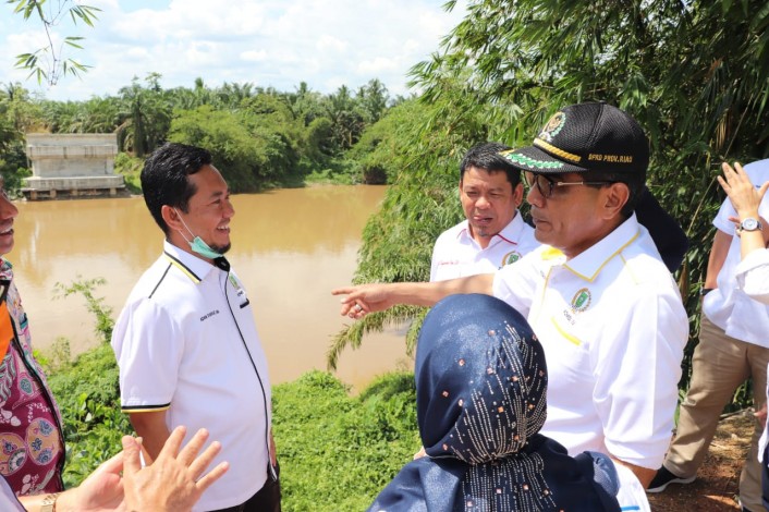 Komisi IV DPRD Riau Tinjau Pelaksanaan Pembangunan Jalan dan Jembatan di Rohul