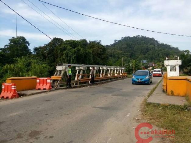 Jembatan Desa Merangin Selesai Diperbaiki, Jalan Lintas Riau-Sumbar Normal