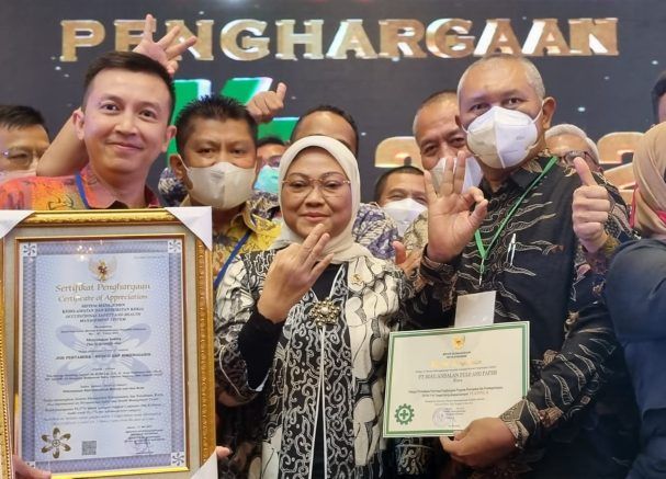 Satu-satunya dari Riau, PT RAPP Kembali Terima K3 Award dari Menaker