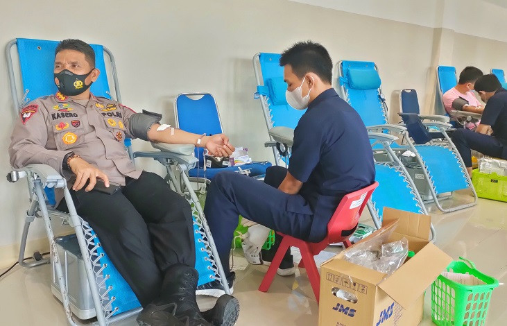 Donor Darah HUT Bhayangkara, Polda Riau Targetkan 3.000 Kantong