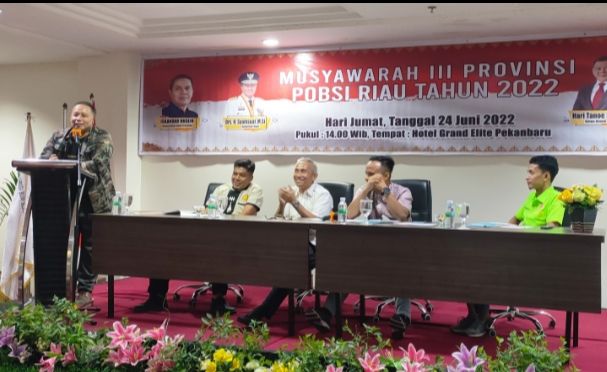Haris Kampay Nakhodai POBSI Riau, Targetkan Kepengurusan Kabupaten/Kota Rampung 3 Bulan