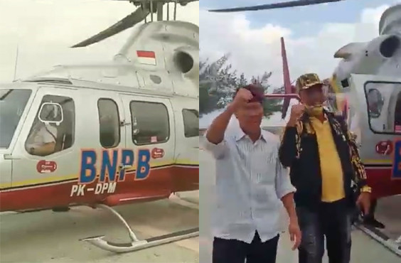 Helikopter BNPB Digunakan untuk Kegiatan Partai, Dony Monardo: Tanyakan ke Gubernur Riau Saja