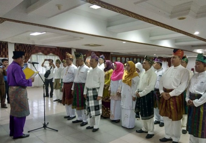 Memperkokoh Dunia Melayu dan Islam, 42 Orang Delegasi DMDI Melaka Sambangi Pekanbaru